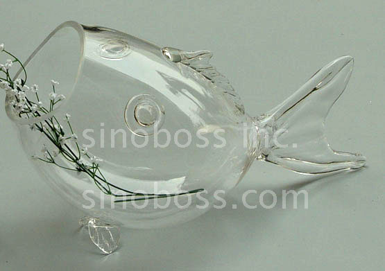 Bossun+ Bols à poisson en verre FISH001
